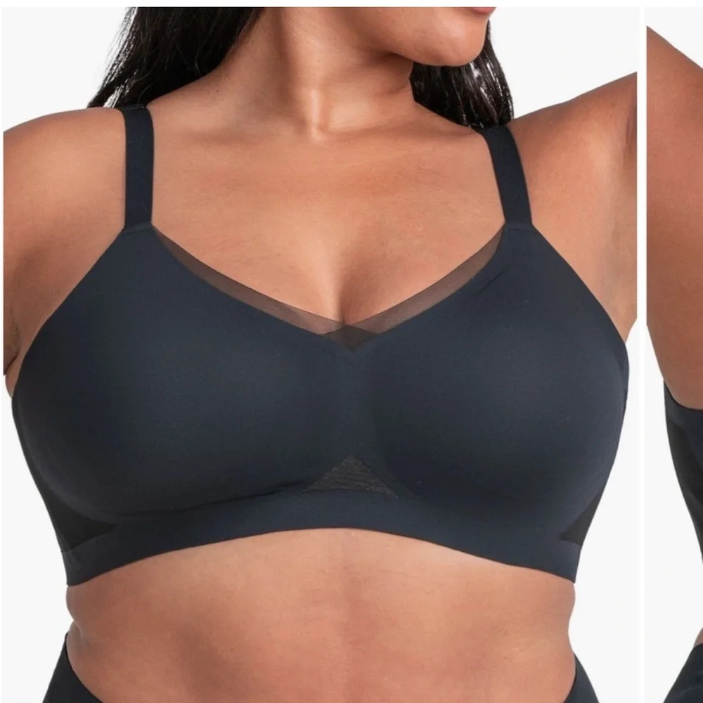 Honeylove CrossOver Wireless Bra black size 1X